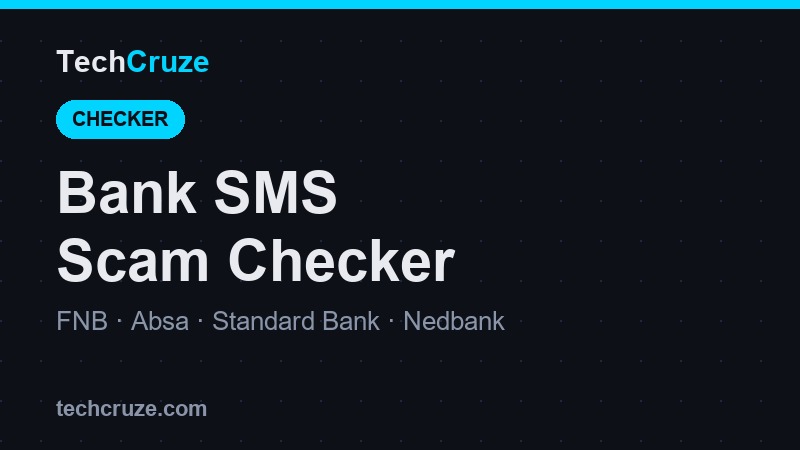 Real or fake bank SMS checker for South Africa