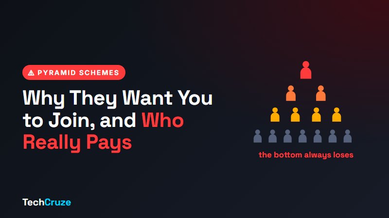 Why they want you to join a pyramid scheme, and who really pays