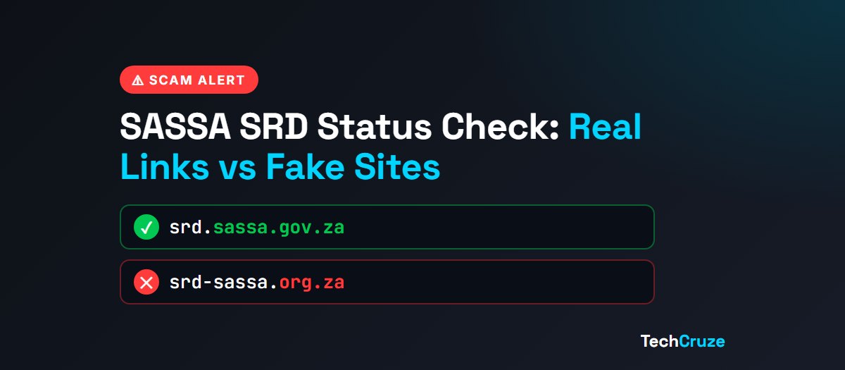 SASSA SRD status check: srd.sassa.gov.za is real, srd-sassa.org.za is fake